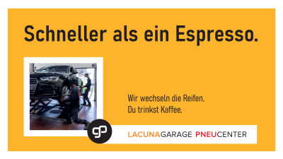 Lacuna Garage Thusis, Reifenwechsel
