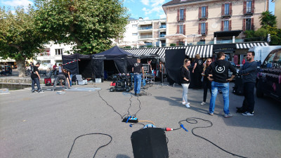 Auf der Piazza in Ascona