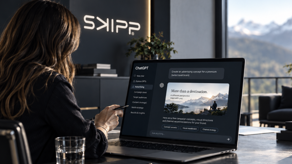 Agentur skipp betreibt Werbung in ChatGPT